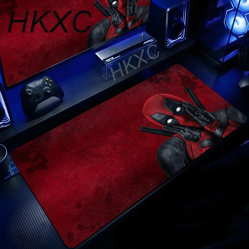 Marvel Deadpool Anime Mouse Pad Office PC Gamer Cabinet Mouse Mat Laptop X Keyboard Mousepad Extended Desk Mat Cool Carpet
