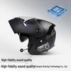 Bluetooth Double Visor Flip-up Motorcycle Helmet - 3C Certified for Electric Riding