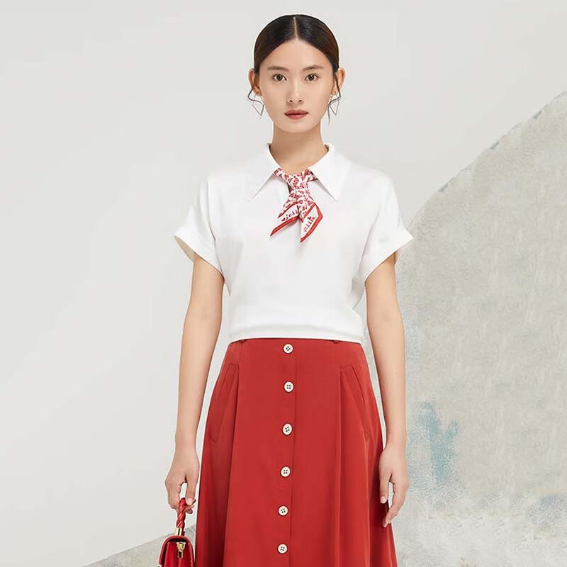 JESSIE Women s Polo Collar Short Sleeve T-Shirt L