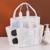9017 Mesh Beach Bag Outdoor Swimming Toiletries Storage Tote Portable Cosmetic Handbag