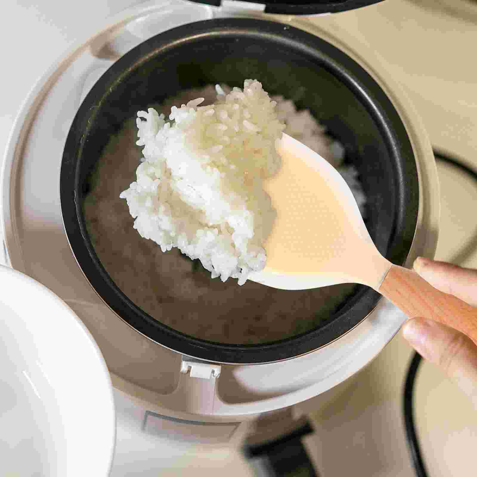 

2 шт. силиконовая ложка для риса, большая лопатка, силикагелевые ложки, антипригарное покрытие, многоцелевой совок оранжевый