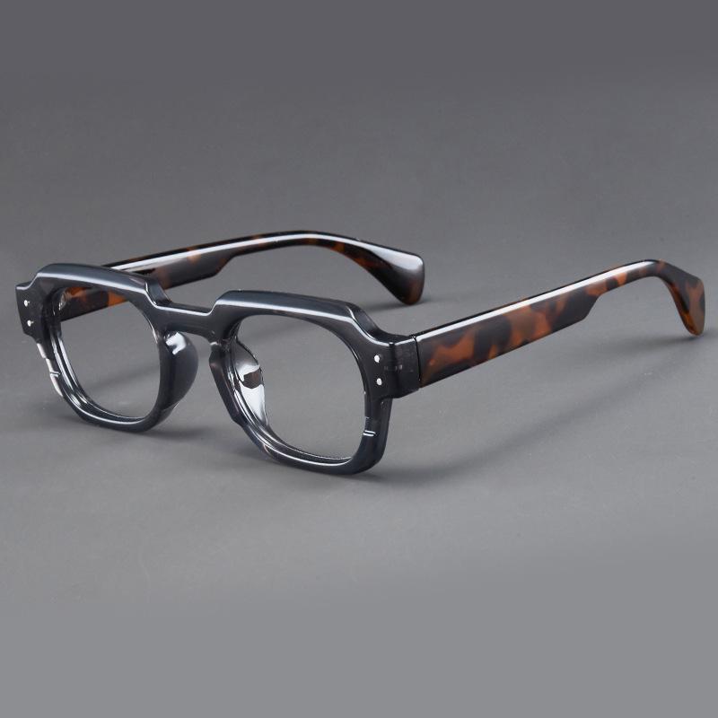 Casual Men's Reading Glasses Fashion Large Square Frame Far Sight Eyewear Plus Diopters Classic Vintage Presbyopic Glasses