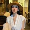 High-Quality Wide-Brimmed Panama Straw Hat For Beach Trips Summer Sun Protection Hat