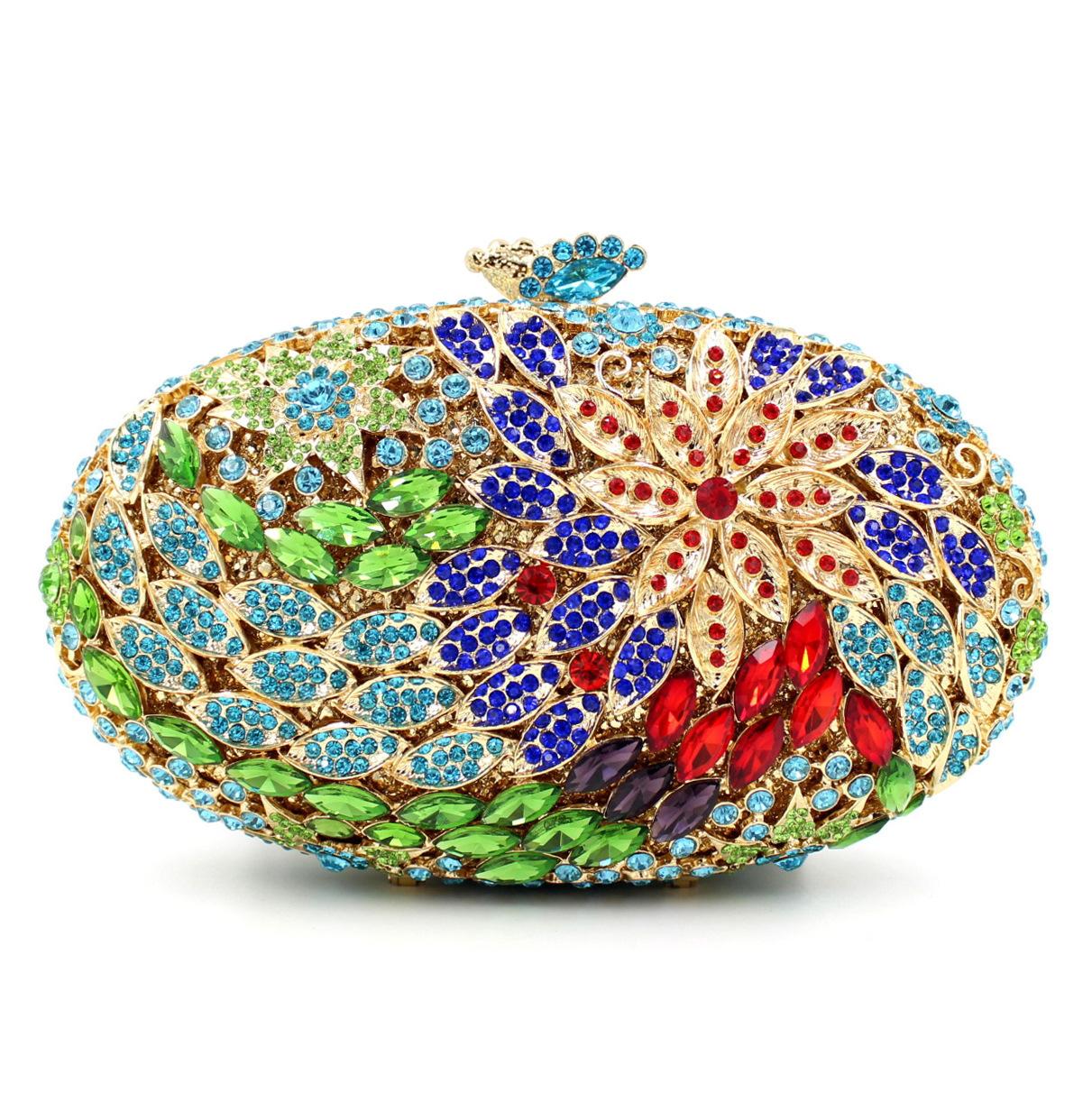 

Rhinestone Bag Hollow Metal Crystal Dinner Bag Diamond Bag Ladies Clutch