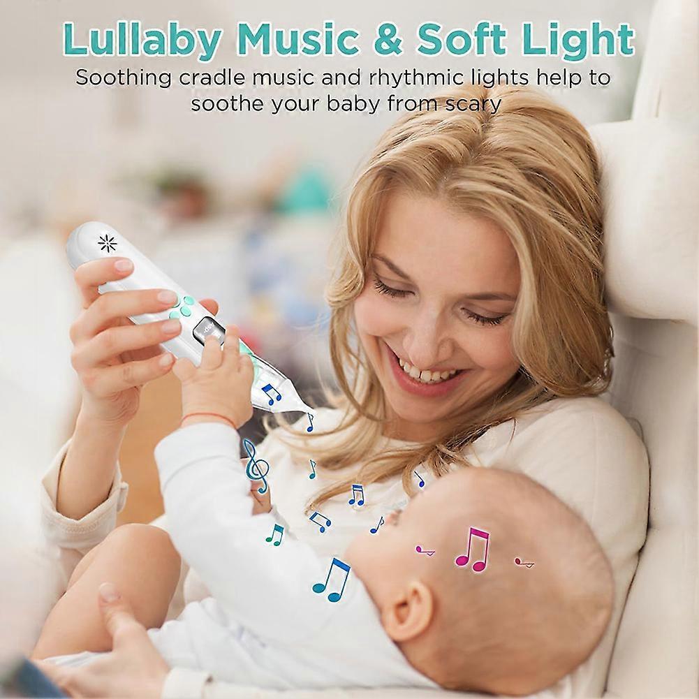 Electric Baby Nasal Aspirator - Baby Nasal Aspirator with Music & Lights for Congestion Relief & Soothing Comforting