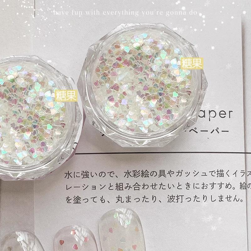 Mini Sparkling Circle Glitter Nail Decoration Wave Dot Retro Simple Style Black Gold Laser Nail Art DIY Accessories