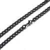 Men's Hip Hop Thick Gold, Black, and Silver Stainless Steel Titanium Chain Necklace