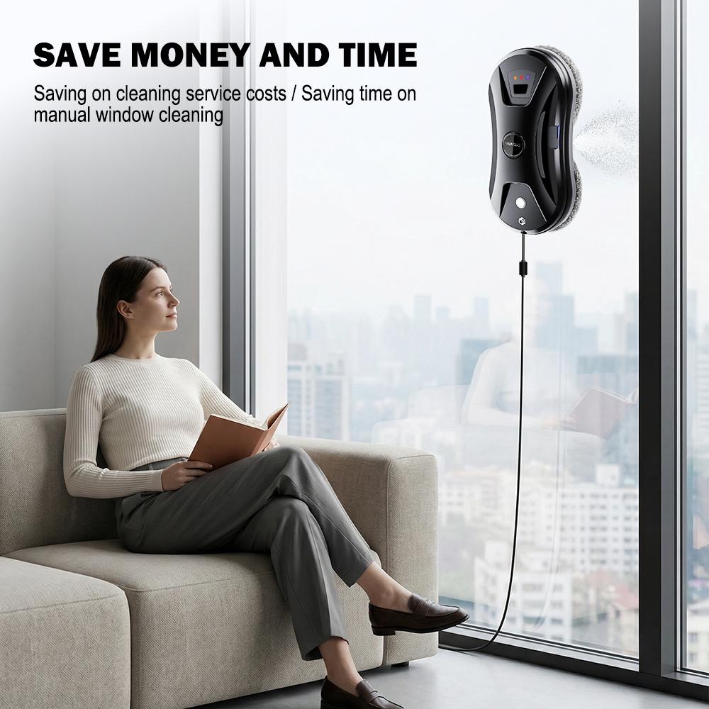 ChOVERY Vacuum Cleaner Window Electric Glass Window Cleaning Robot  APP Control  Robot Window Cleaner Automatic Water Spray