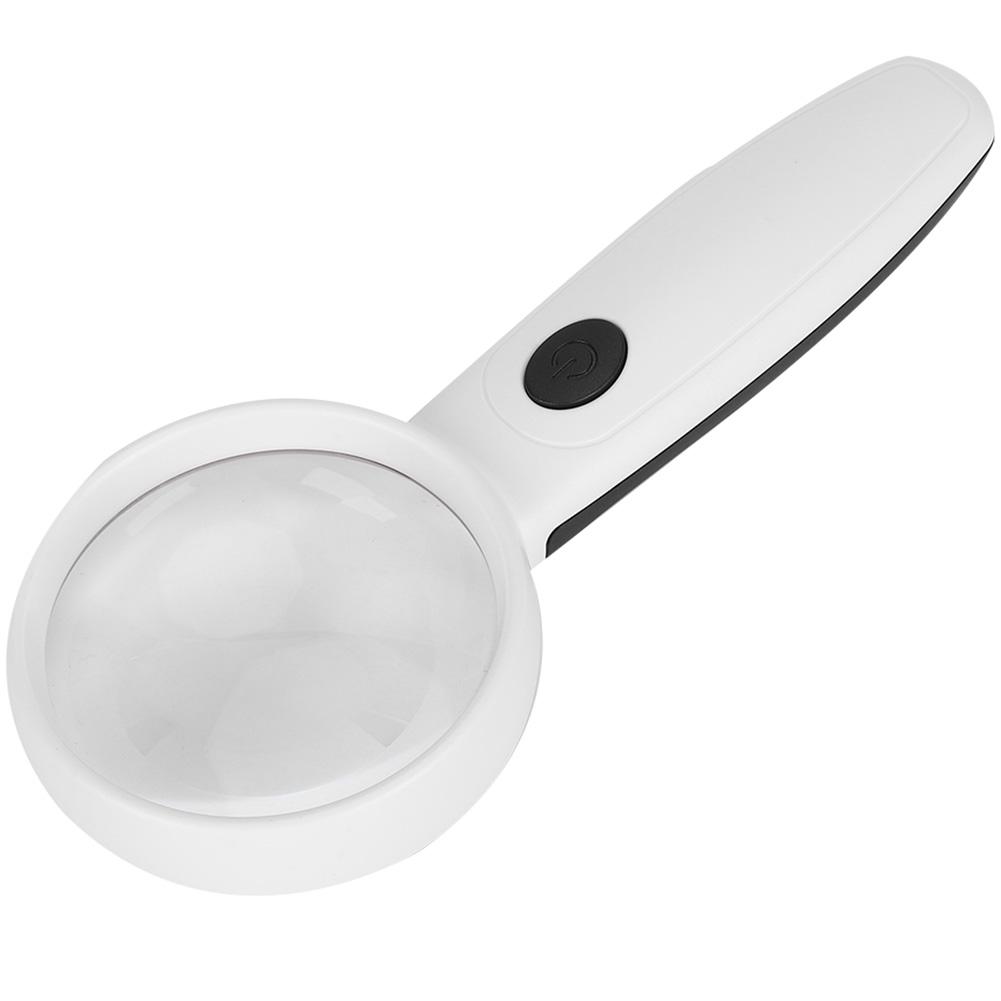 Magnifier HandHeld HighDefinition LED Light ABS Acrylic Charging Reading Magnifying Glass