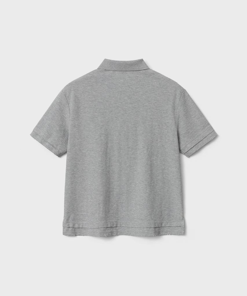 Bellie (W) Essential Layered Polo Shirt - Grey