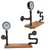 Wrought Iron Wall Shelf Space Saving Retro Industrial Style Wall Hanging Water Pipe Storage Rack