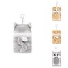 Charming Cat Series Plush Keychain With Cute Id Holder Perfect Gift