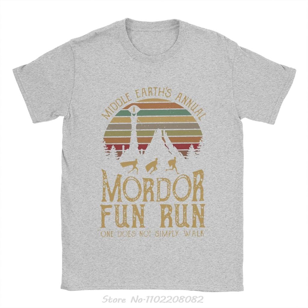 Men's Mordor L-lords Of The R-rings T-shirt Men Clothing Vintage Short Sleeve Summer O-neck T Shirt Oversized Fitness Tshirt