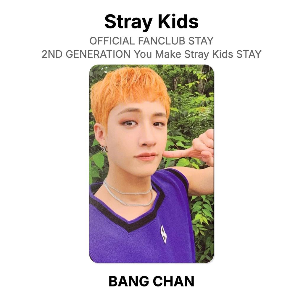 Stray Kids OFFICIAL FANCLUB STAY 2ND GENERATION You Make Stray Kids STAY Official Photocard
