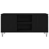 TV Cabinet Black Oak Effect 104 x 35 x 50 cm Engineered Wood