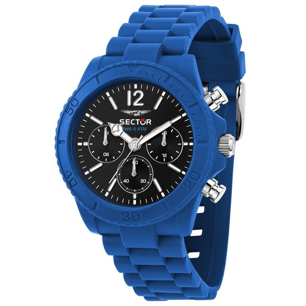 

Мужские часы Sector Diver Multifunction из нержавеющей стали с черным циферблатом, кварцевые R3251549005