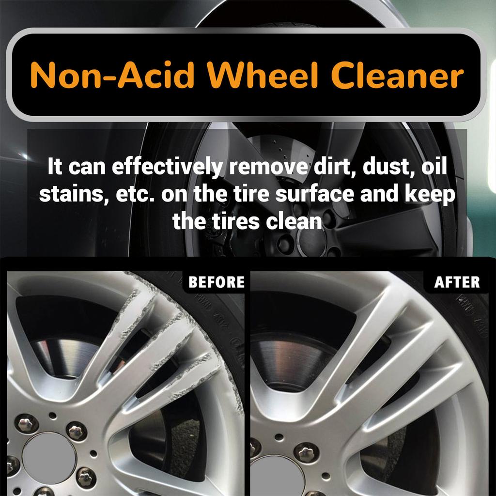 Car Tire Cleaner Kit Wheel Rim Polish Restoration Multi Function Cleaning Care for Car Wheels Maintenance