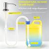 Home Accessory Kitchen Detergent Dispenser Black Marble Soap For Sink Pump Stainless Steel Liquid Pressure Hand Hardware