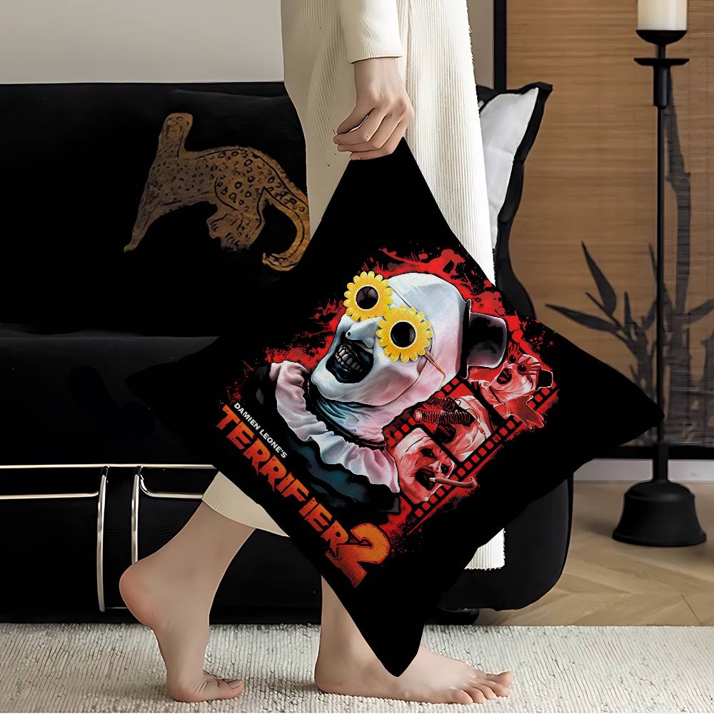 Horror Movie TTERRIFIER Pillow Cushion Cover Pillowcase Living Room Sofa Home Decor Customized