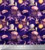 Soimoi Japan Crepe sateng stoff flaggermus, heks lue & trylledrikk Halloween dekor stoff trykt meter 42 tommer