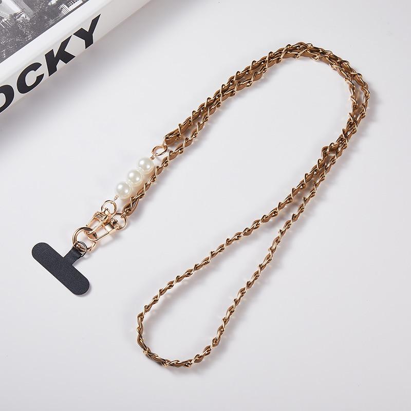 Crossbody Mobile Phone Rope Metal Mobile Phone Hanging Chain Small Fragrant Style Crossbody Mobile Phone Hanging Chain