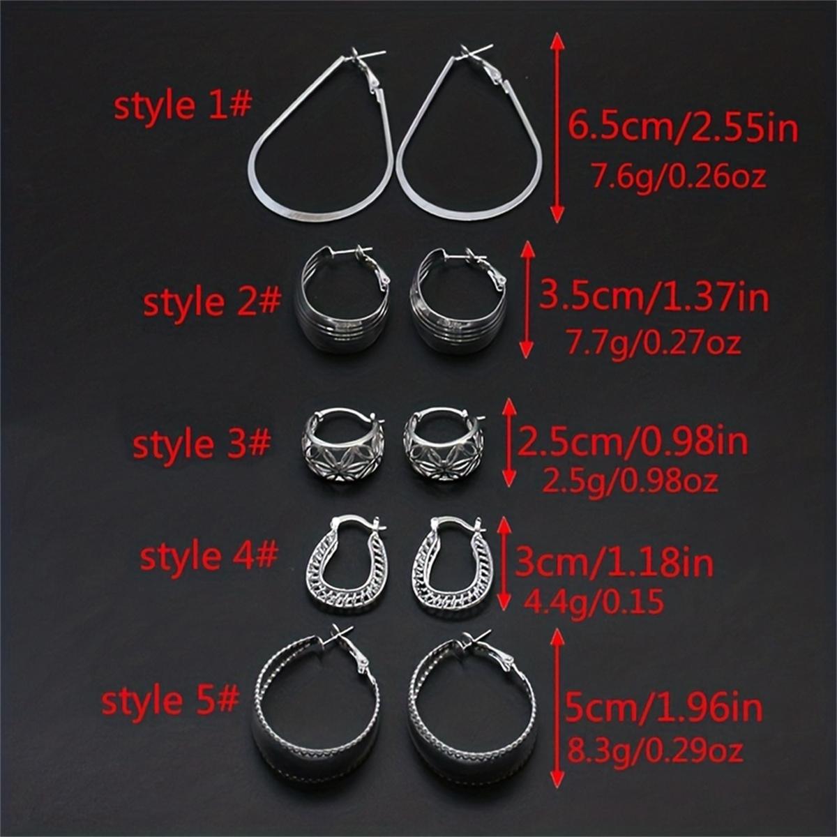 Модные серьги-кольца разного размера и дизайна — фото 11