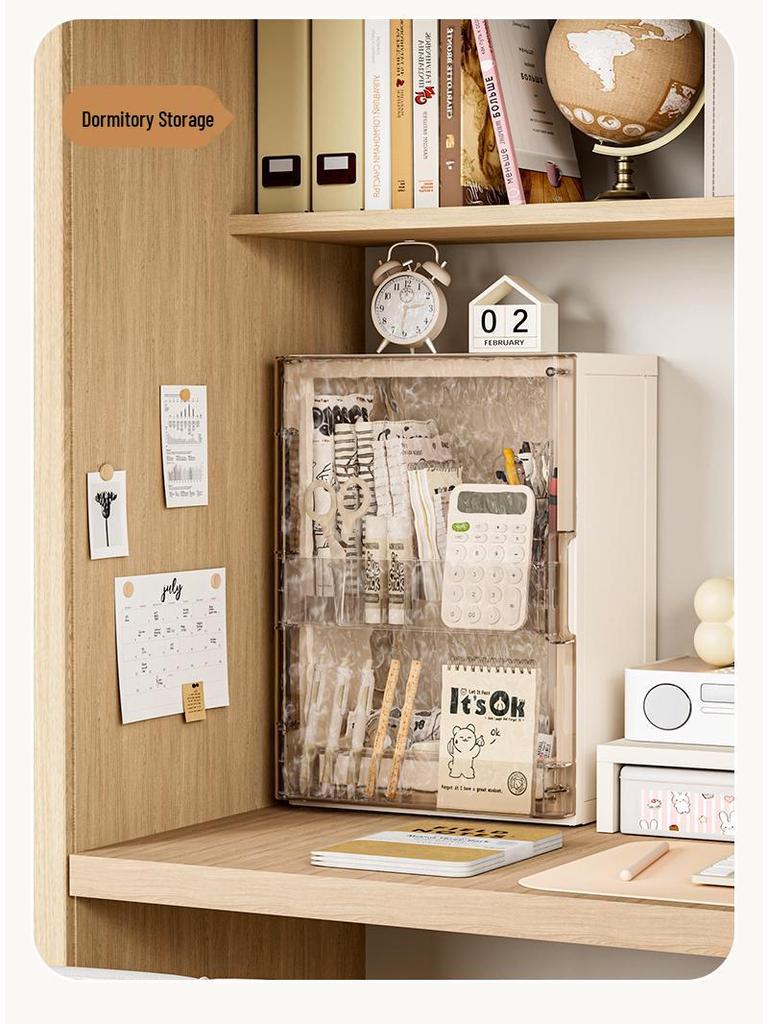 Haixing High-End Folding Cosmetic Storage Box - Lipstick & Makeup Organizer