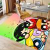 Powerpuff Girls Chair Mat: Cute Cartoon Decor for Home Office, Living Room, Bedroom - Gift Idea for Adults.1227a