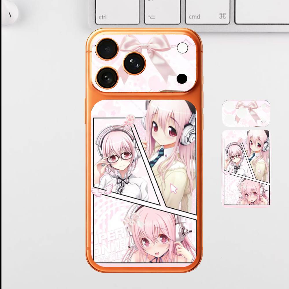 

Super Singer Sonico Back Cover Decal Protective Sticker For Iphone 17 Pro Max Skin Sticker Back Protective Decorative Stickers iPhone17promax