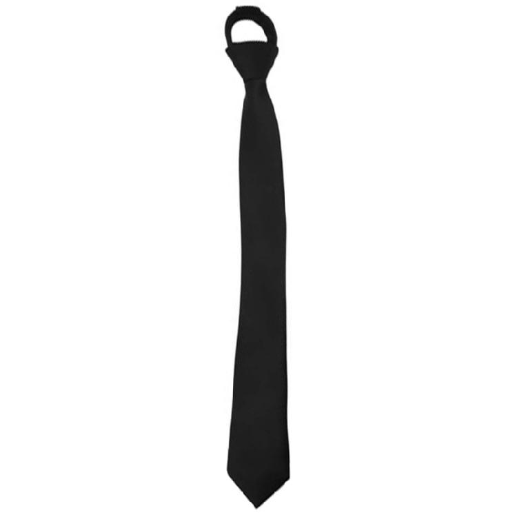 Cravatte maschili Cravatte casual con cerniera Camicia formale professionale Comoda cravatta con cerniera pigra Cravatte formali aziendali di colore nero