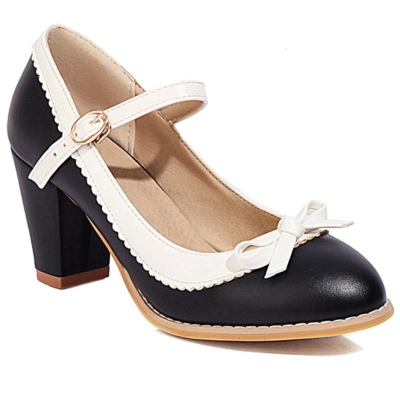 Women's High Heels Loafers Shoes Fashion White Black Blue Red Heeled Party Wedding Shoes Female Dress Pumps Big Large Size 45
