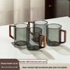 SHANGQI Heat-Resistant Borosilicate Glass Mugs, Set of 6