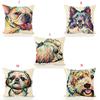 Pet Cute Dog Pillow Case Throw Pillow Cover Sofa Cushion Cover Home Office Decor