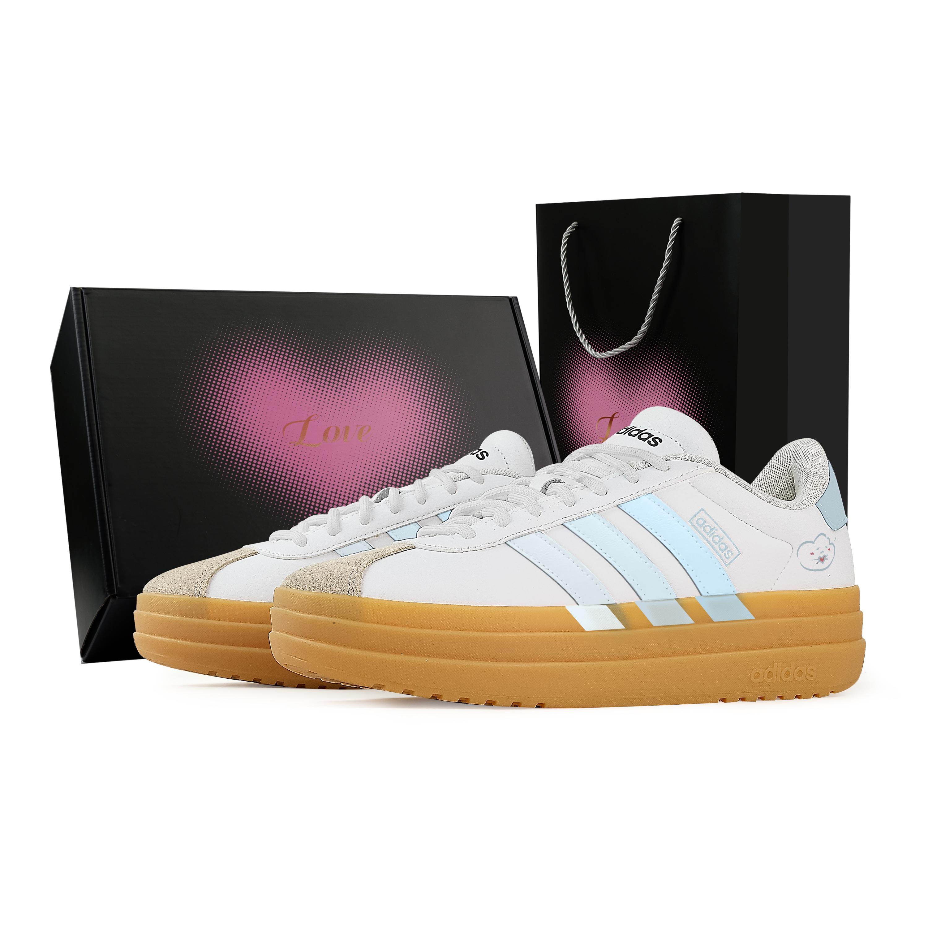 

Adidas VL Court Bold Thick Cloud, Heart Box Slip Resistant Abrasion Resistant Low top Skateboard Shoes Women s IH3083(Team529-) 38