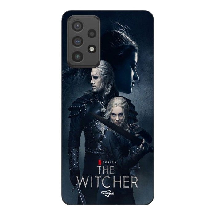 Coque Pour Samsung Galaxy A73 The Witcher geralt yennefer ciri epee Maniacase