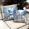 1pcs Christmas Pillows with Winter Scenes ,Suitable for Christmas Home Decoration Pillowcase, Without Pillow Core.