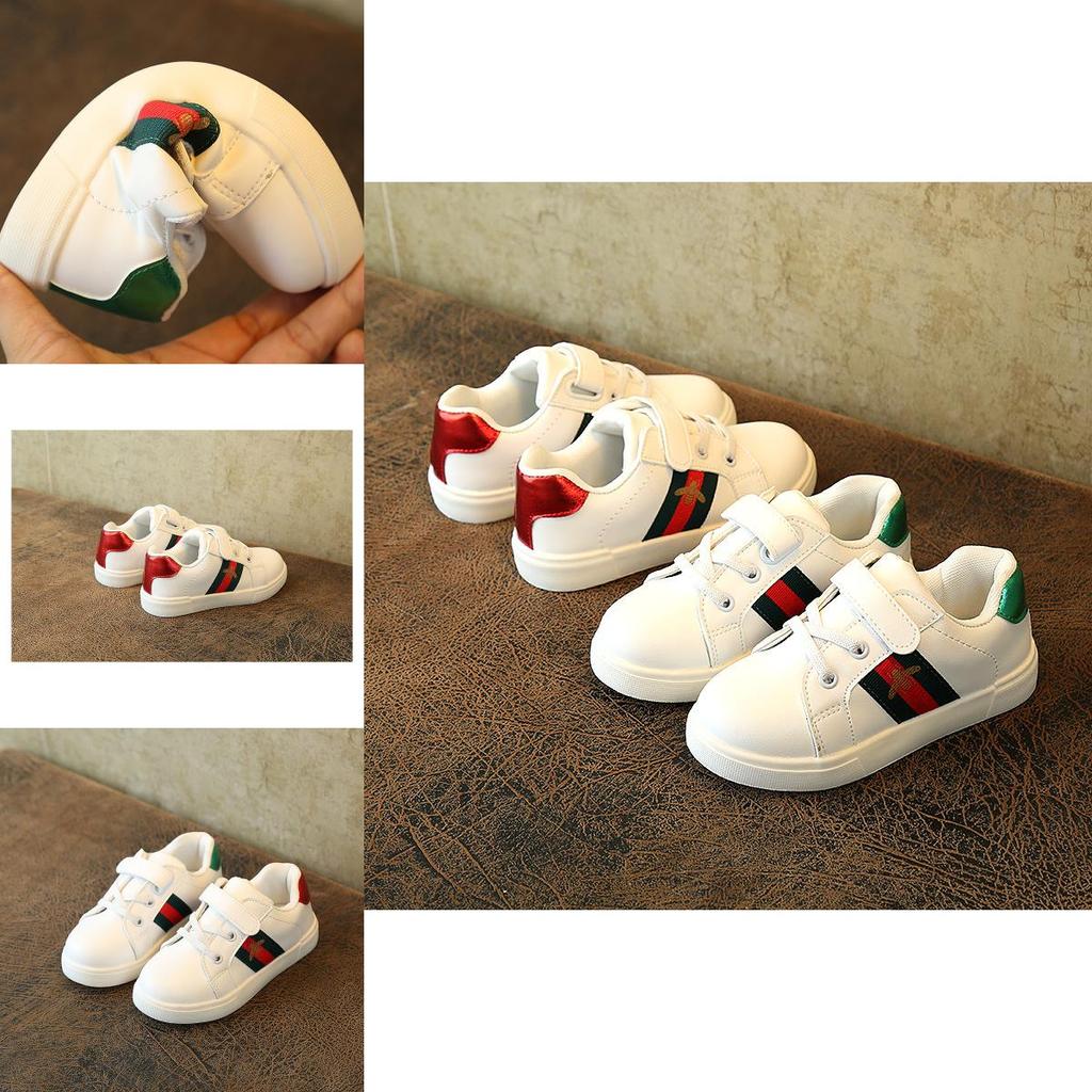 Fashion Bee Children's Shoes Embroidered Lace Casual Shoes With Round Toe And Rubber Sole