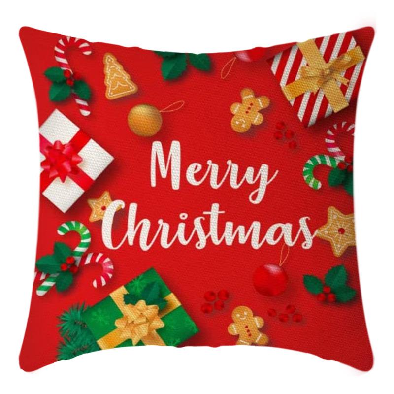 Weihnachts-Überwurf-Kissenbezug Heimdeko Weihnachtsgeschenk Kissen Sofakissenbezug Kissenbezug