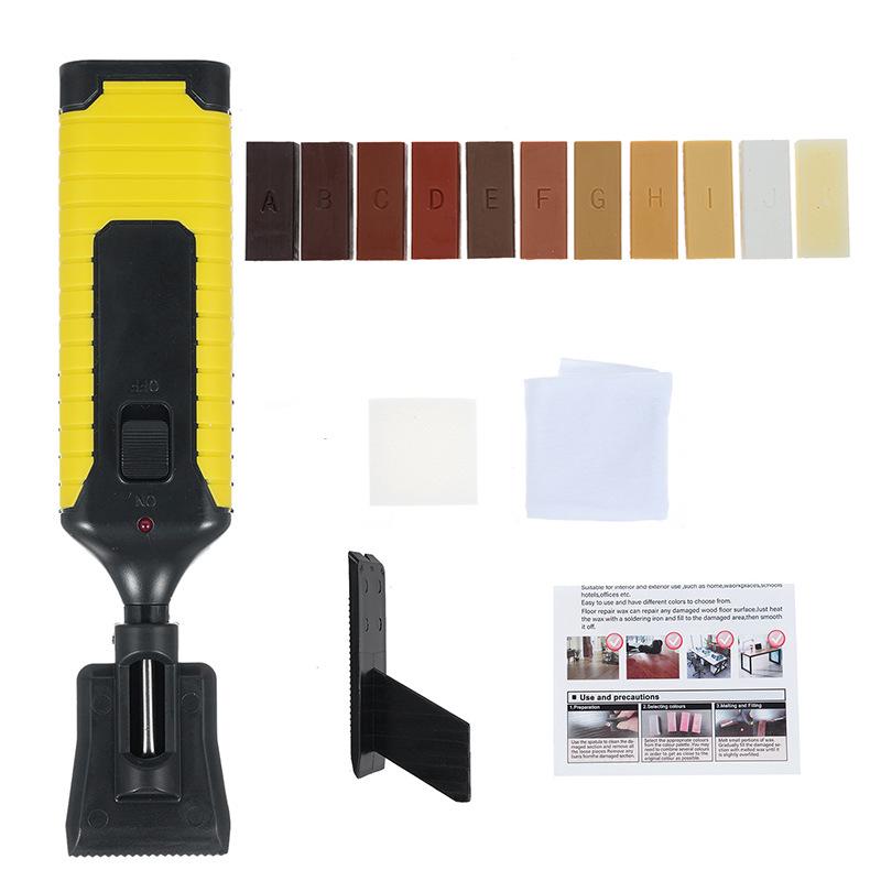 24-Piece Wood & Laminate Floor Repair Kit - 11 Colors