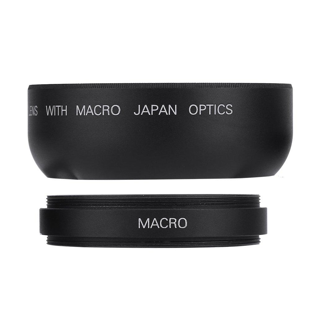 Lente Macro Universal de 52mm com Vidro Ótico e Revestimento para Redução de Halo e Inclui Lentes Frontal e Traseira Compatível com Todas as DSLR e Digitais