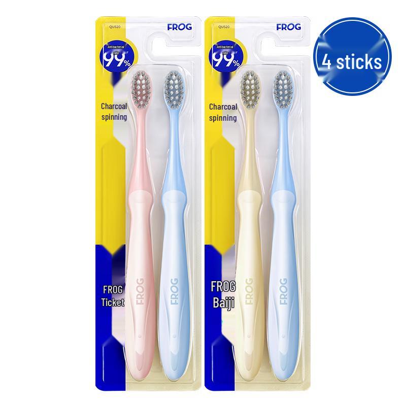 

Frog Carbon Soft Bristle Adult Toothbrush - 4 Pack