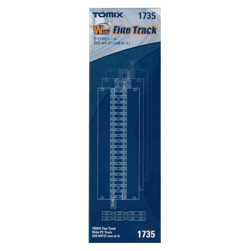 

TOMIX N gauge Wide PC rail S99-WP F set of 4 1735 model train supplies