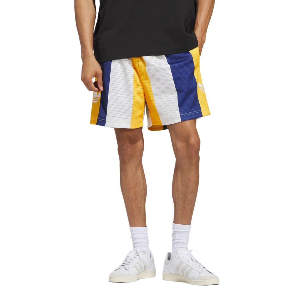 adidas Originals SS25 BASKETBALL Casual Shorts Unisex Dark Blue/White/Yellow JD5187