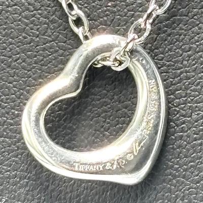 Used TIFFANY&Co. Tiffany Open Heart Necklace SV925