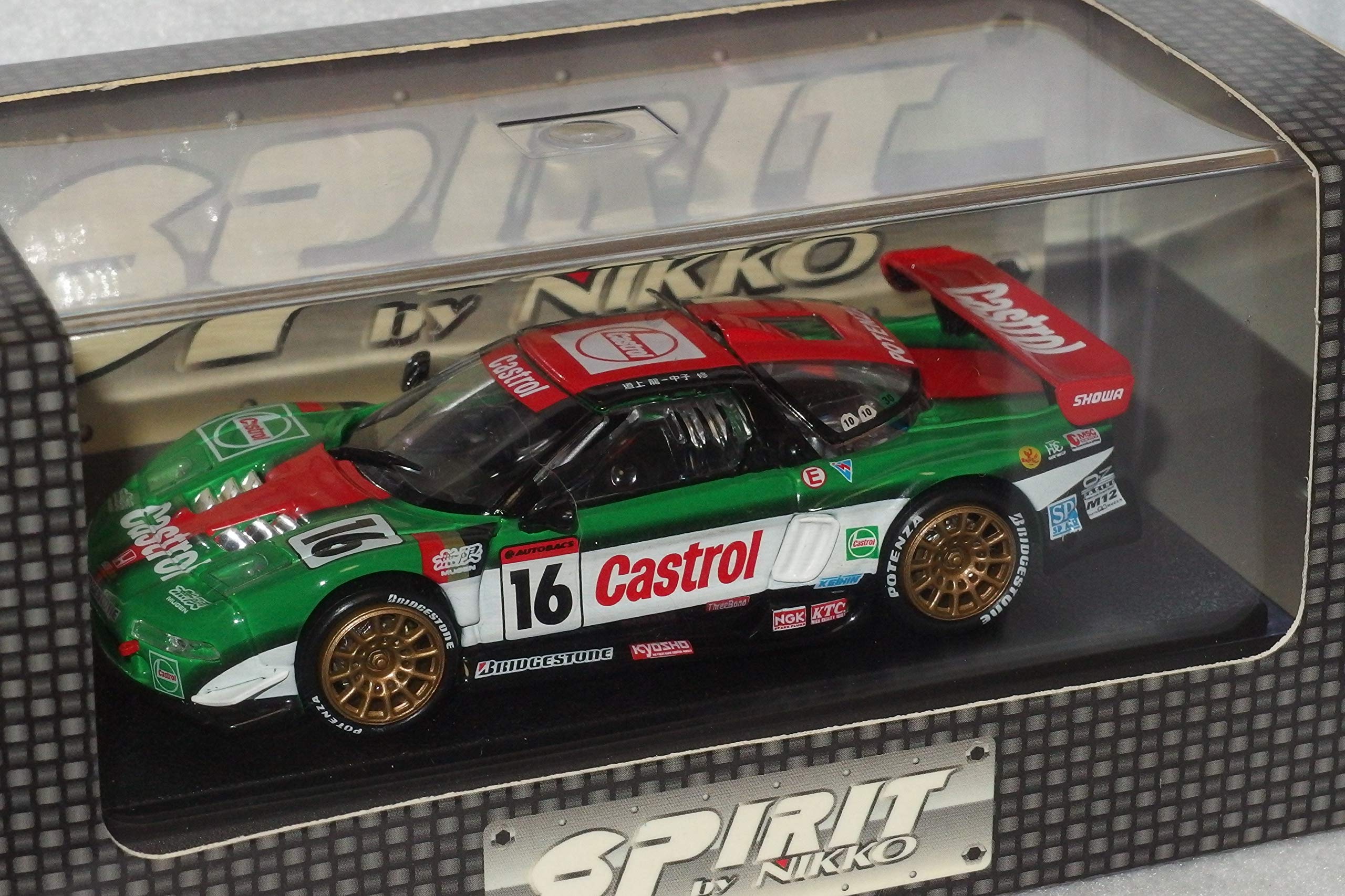 

scale SPIRIT by NIKKO Castrol Mugen NSX HONDA NSX JGTC model Michigami Osamu Nakago Ryu Michigami GT43016 1/43 00 #16 O. Nakago/R.