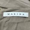 MARIHA Grey Cotton Sleeveless Dress Dress 38 greigeUsed
