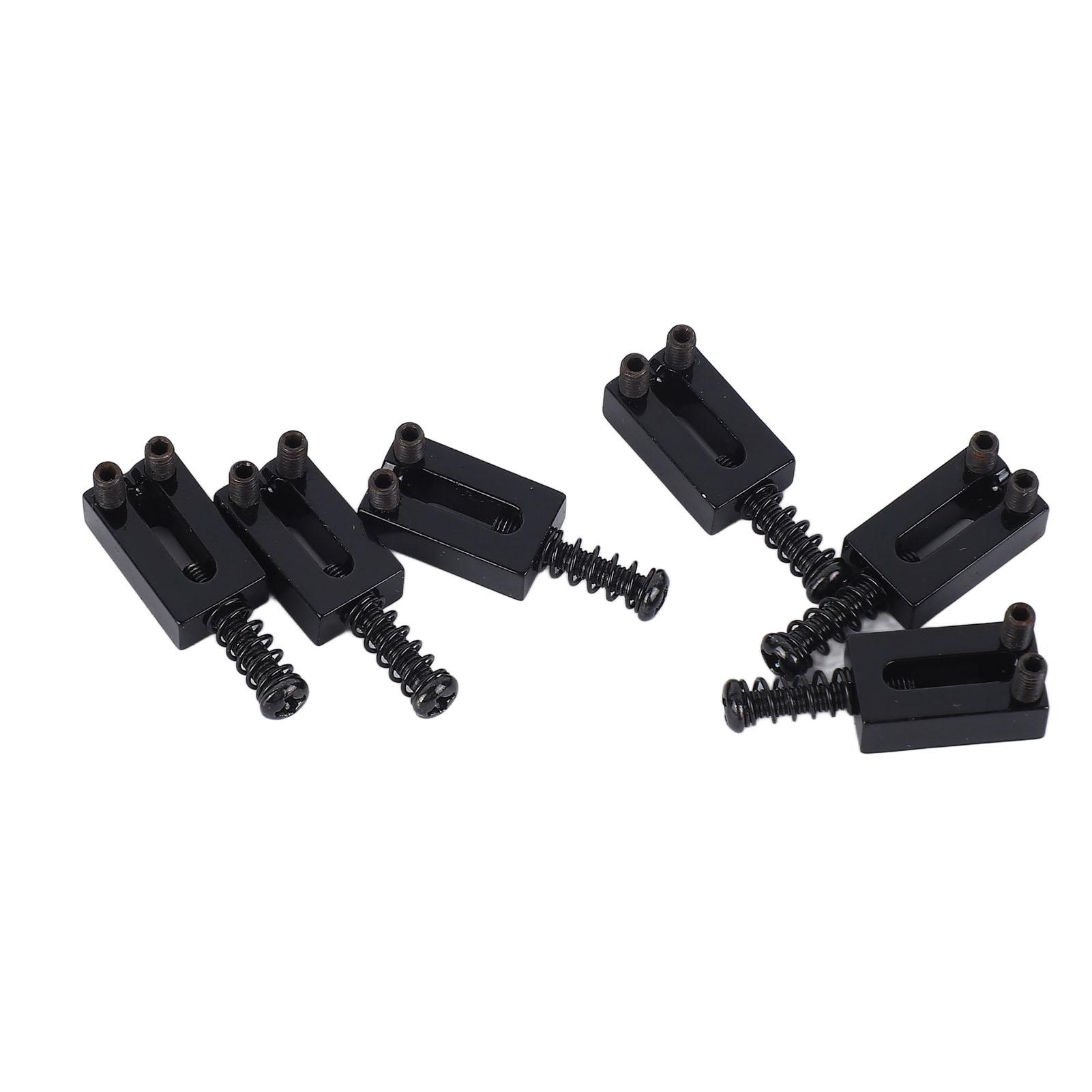 

6 шт. Седла для бриджа электрогитары стандартные из цинкового сплава гитарные тремоло бридж роликовые седла для