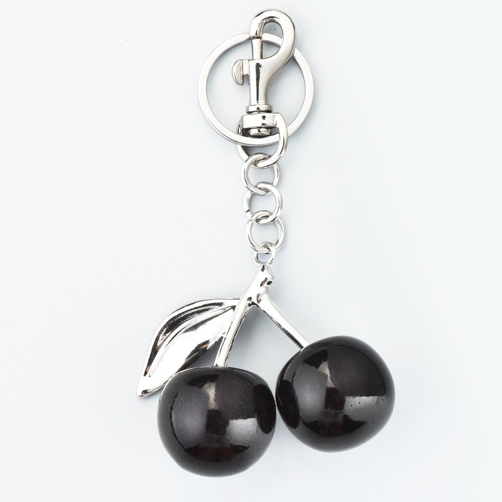 Fruit pendants, accessory jewelry, bag pendants, multi-color cherry lock rings, fashionable and personalized bag pendants