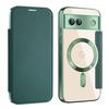 Популярный в Европе и США для Google Pixel 8a, флип-чехол с магнитной застежкой, кожаный чехол Pixel 9a, золотой щит, бизнес-защитный чехол