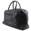Chanel Matelasse Boston Bag Logo Black Caviar Skin/enamel Women Used